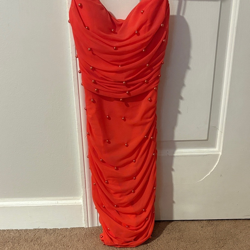 Strapless Draped Dress